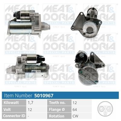 Startér MEAT & DORIA 5010967