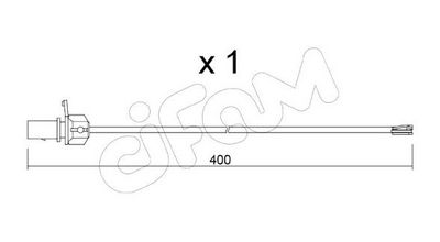 SENZOR DE AVERTIZARE UZURA PLACUTE DE FRANA