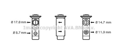 AVA-QUALITY-COOLING BW1239 Розширювальний клапан кондиціонера 