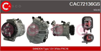 COMPRESOR CLIMATIZARE CASCO CAC72136GS