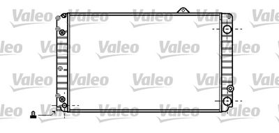 VALEO 734695 Радиатор охлаждения двигателя  для AUDI A8 (Ауди А8)
