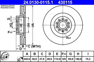 Brake Disc 24.0130-0115.1