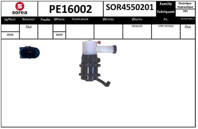 HYDRAULIKPUMPE LENKUNG SNRA PE16002