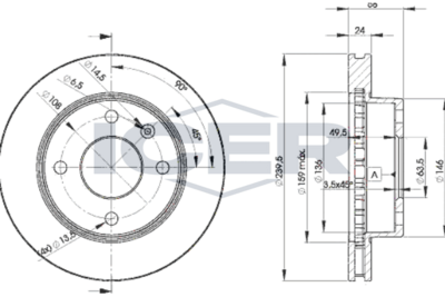 спирачен диск ICER 78BD4844-2