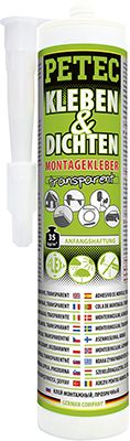 Petec 94929 Montážní lepidlo, transparentní 290ml