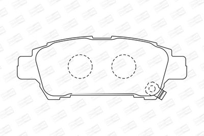 BREMSBELAGSATZ SCHEIBENBREMSE CHAMPION 572512CH 1