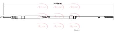 Cable Pull, parking brake APEC CAB1022