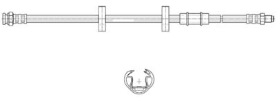 Тормозной шланг CEF 517061 для FIAT PANDA