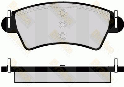 Brake ENGINEERING PA1483 Тормозные колодки и сигнализаторы  для PEUGEOT 206 Наклонная задняя часть (2A/C) 1.6 16V