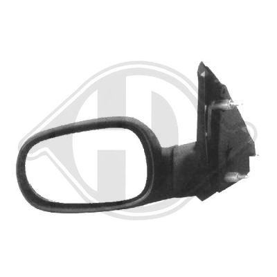 DIEDERICHS 4412224 Наружное зеркало  для RENAULT CLIO I (B/C57_, 5/357_) 1.4 (B/C57T, B/C57Y)