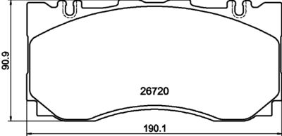 Zestaw klocków hamulcowych, hamulce tarczowe MINTEX MDB4371