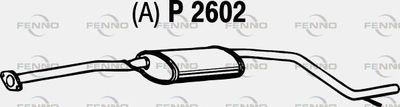 FENNO P2602 Глушитель выхлопных газов для FORD MONDEO I (GBP) 2.0 i 16V FENNO P2602 Глушитель выхлопных газов для FORD MONDEO I (GBP) 2.0 i 16V
