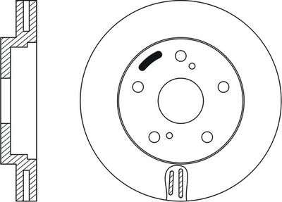 Тормозной диск FIT FR0119V для TOYOTA NADIA