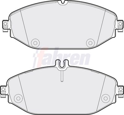 Fahren Brake Pad Set, disc brake FBP4282