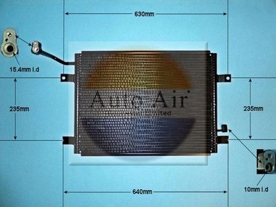 Condenser, air conditioning Auto Air Gloucester 16-2047