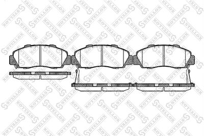 Комплект тормозных колодок, дисковый тормоз STELLOX 362 032B-SX для ACURA NSX