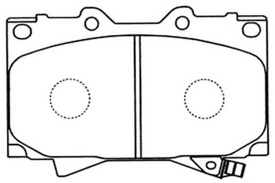 Комплект тормозных колодок, дисковый тормоз FIT FP0772 для LEXUS LX