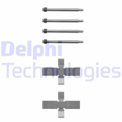 Комплектующие, колодки дискового тормоза DELPHI LX0067 для OPEL MONZA