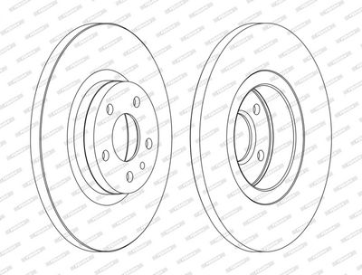 BREMSSCHEIBE FERODO DDF1057C 1