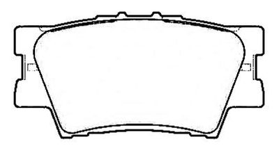 ASVA AKD-6247 Тормозные колодки и сигнализаторы  для TOYOTA CAMRY седан (_V4_) 2.4 (ACV40_)