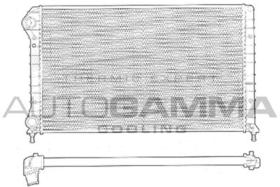 Радиатор, охлаждение двигателя AUTOGAMMA 102962 для FIAT DOBLO