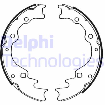 DELPHI LS1476 Ремкомплект барабанных колодок  для KIA PREGIO (Киа Прегио)