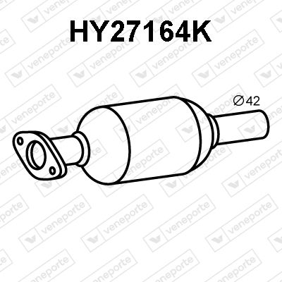 Катализатор VENEPORTE HY27164K для HYUNDAI i10