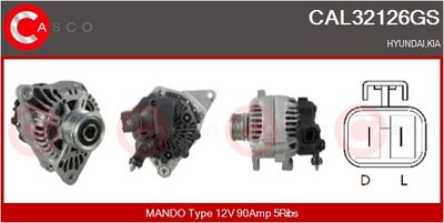 GENERATOR / ALTERNATOR CASCO CAL32126GS