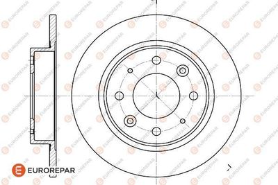 EUROREPAR 1622805280 Тормозные диски для KIA CLARUS