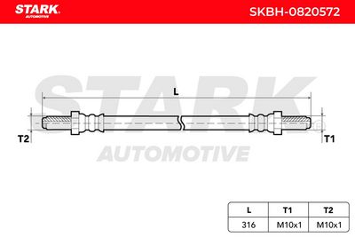 спирачен маркуч STARK SKBH-0820572