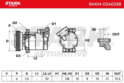 компресор, климатизация STARK SKKM-0340338