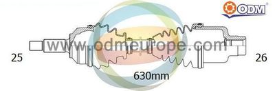 Приводной вал Multiparts 18-302410 для SUZUKI SWIFT