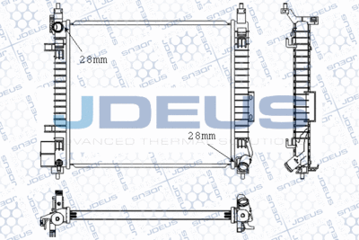 Радиатор, охлаждение двигателя JDEUS M-0190350 для NISSAN MICRA