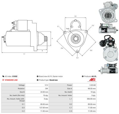 STARTER AS-PL S1032 4