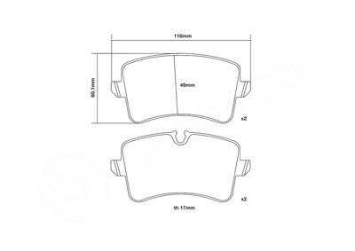 SET PLACUTE FRANA DE PERFORMANTA BREMBO 07B31557 2