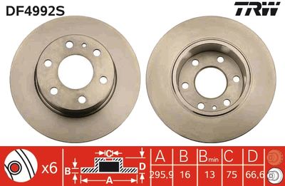 Brake Disc DF4992S