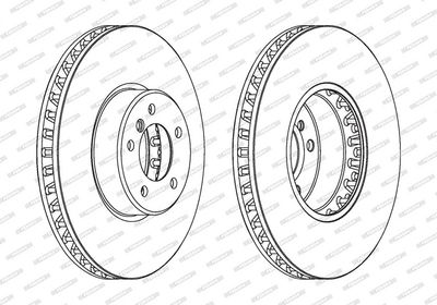 BREMSSCHEIBE FERODO DDF1867C1 1