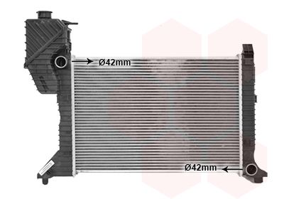 VAN WEZEL 30002181 Радиатор охлаждения двигателя  для MERCEDES-BENZ SPRINTER (Мерседес Спринтер)