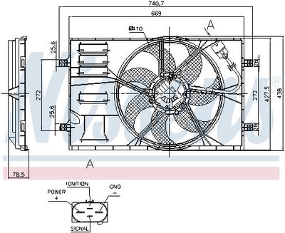 VENTILATOR RADIATOR NISSENS 850033 5