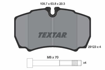 Brake Pad Set, disc brake 2912303