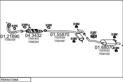SISTEM DE ESAPAMENT MTS RENA07298A012282