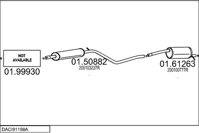 SISTEM DE ESAPAMENT MTS DACI91198A011135