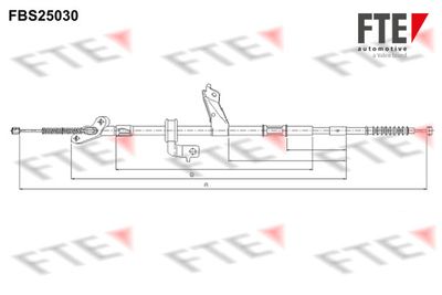 Тросик, cтояночный тормоз FTE FBS25030 для TOYOTA RAV 4