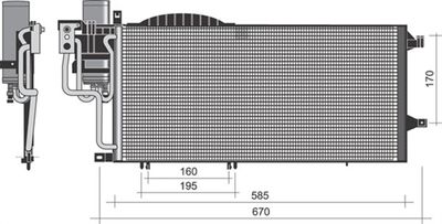 MAGNETI MARELLI 350203352000 Радиатор кондиционера  для OPEL TIGRA (Опель Тигра)