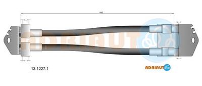 ADRIAUTO 13.1227.1 Тормозной шланг для FORD TRANSIT c бортовой платформой/ходовая часть (FM_ _, FN_ _) 2.0 TDCi (F_E_, F_F_)