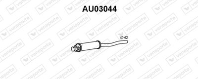 VENEPORTE AU03044 Глушитель выхлопных газов  для AUDI COUPE (Ауди Коупе)