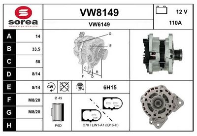 GENERATOR SNRA VW8149