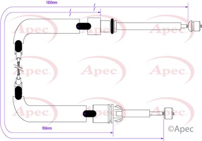 Cable Pull, parking brake APEC CAB1552