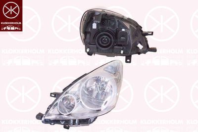 Основная фара KLOKKERHOLM 16350124A1 для NISSAN NOTE