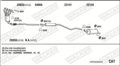 ABGASANLAGE WALKER OPK006044